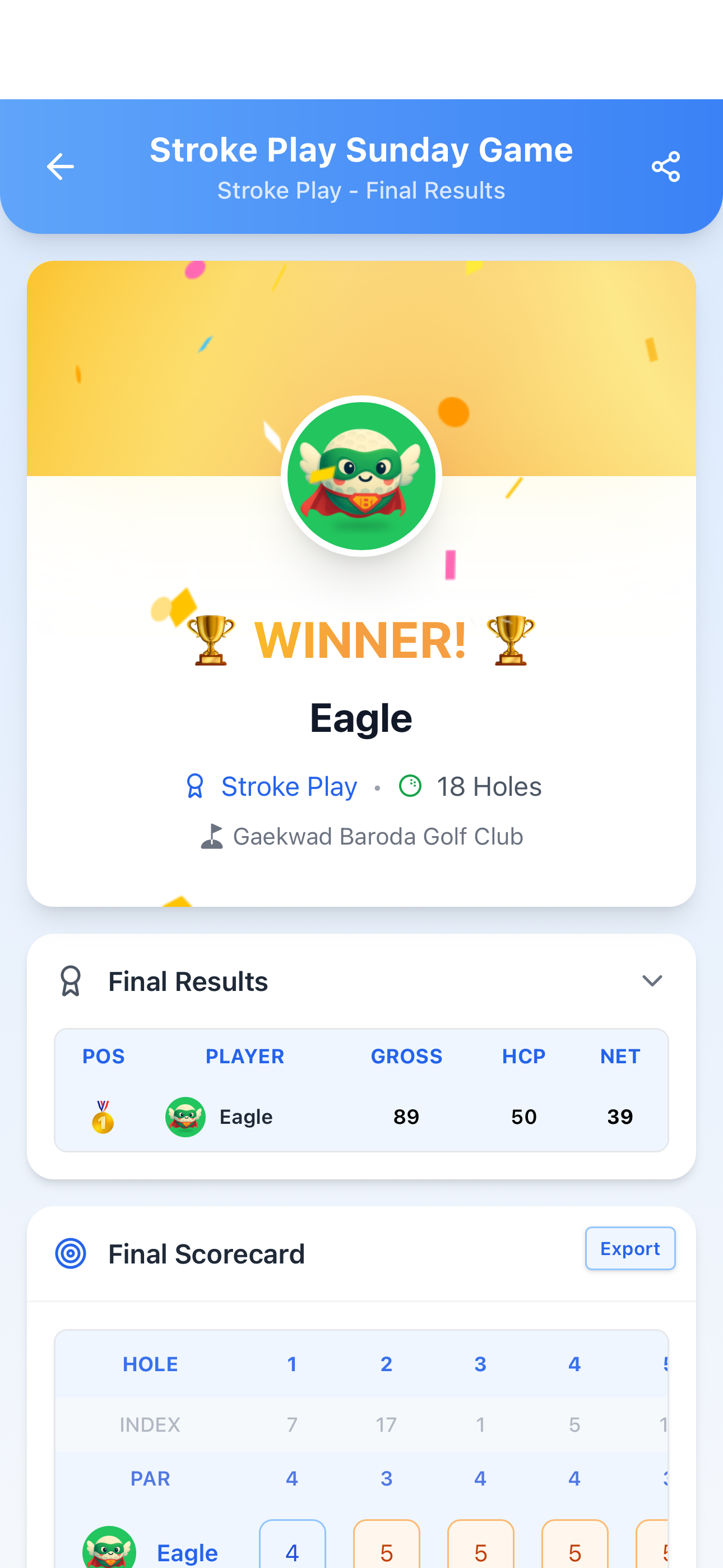 Stroke Play