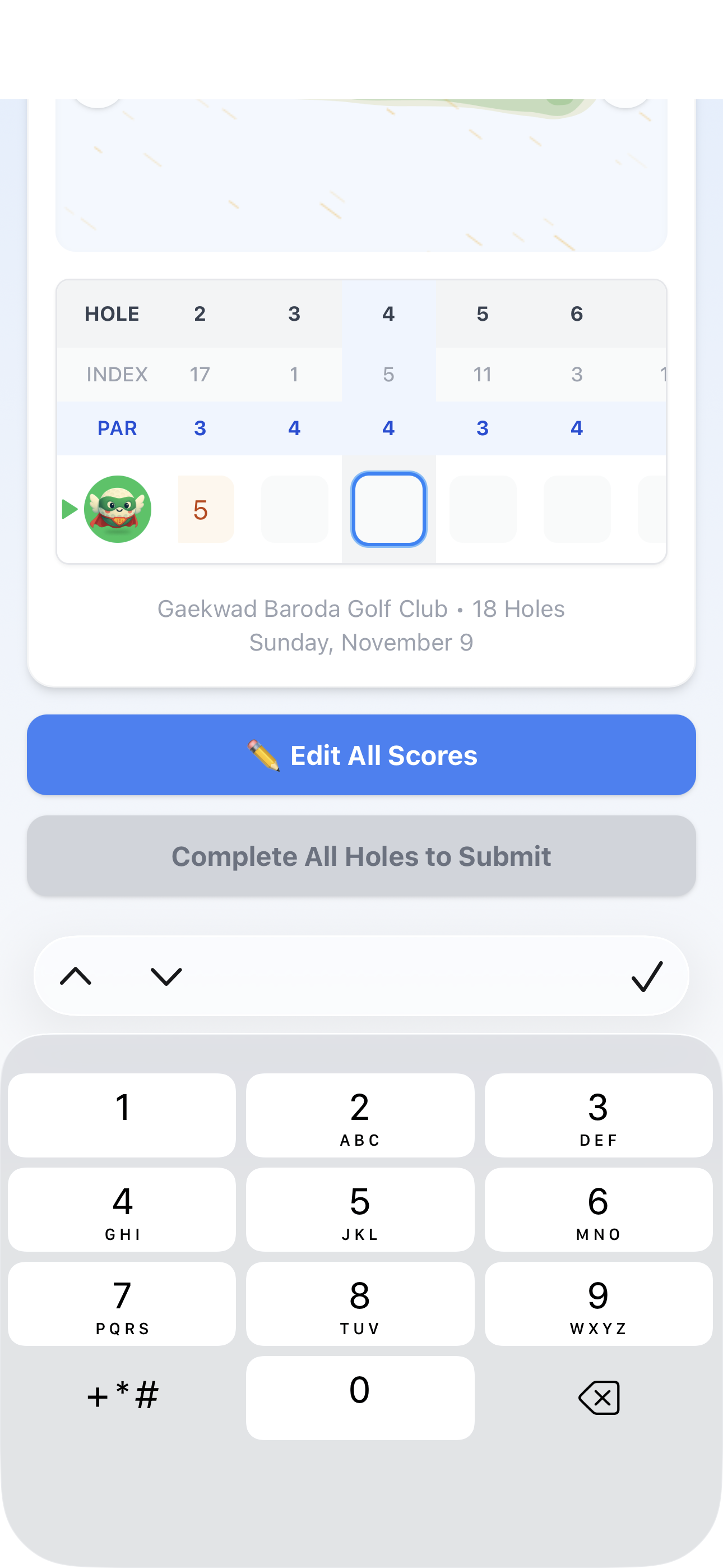 Score Entry