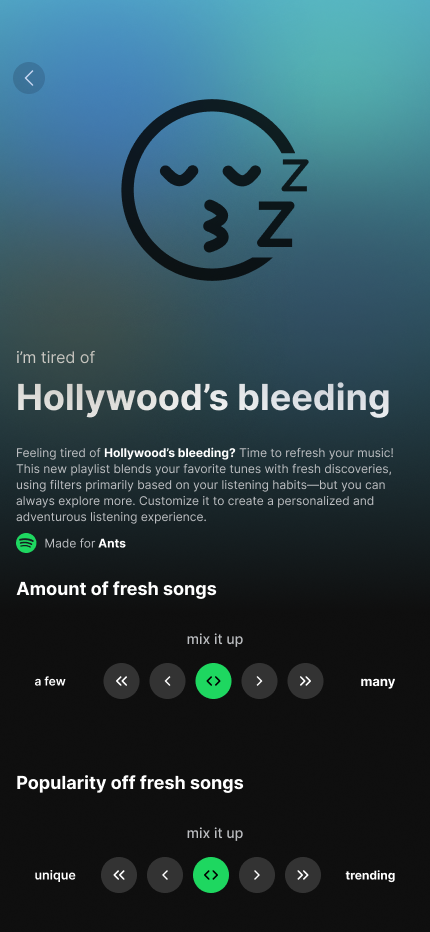 Playlist editor controls