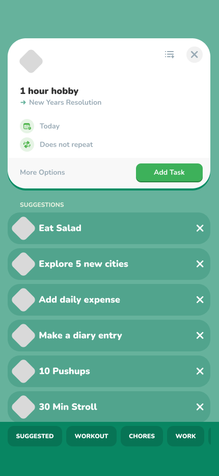 Adding a task