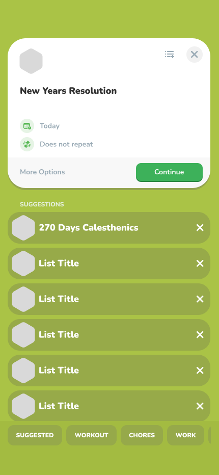 Star-Do Valley add new list screen