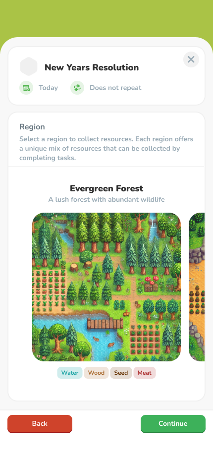 Star-Do Valley select region screen